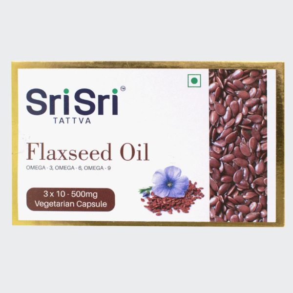 FLAXSEED OIL CAP (30Caps) - SRI SRI TATTVA