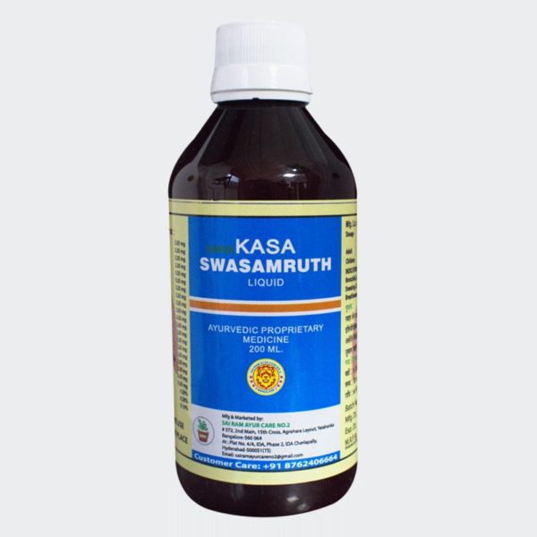 KASA SWASAMRUTH LIQUID - SWASA AYUR HERBALS